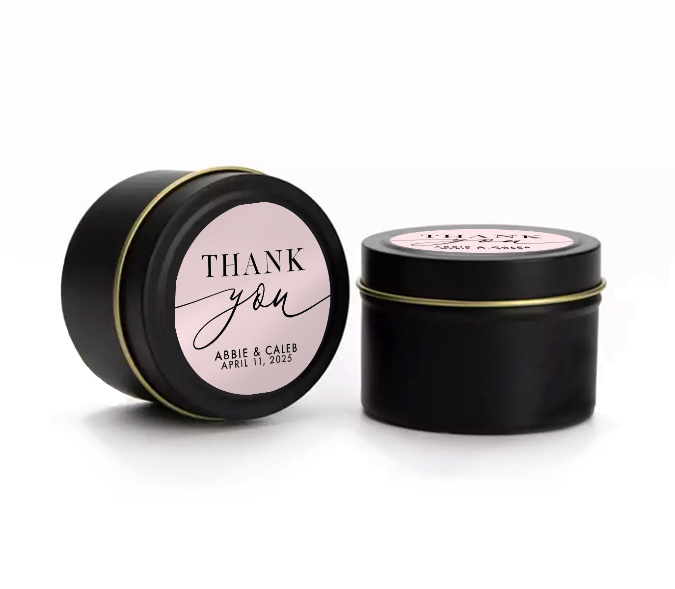 Candles – Thank You – Black