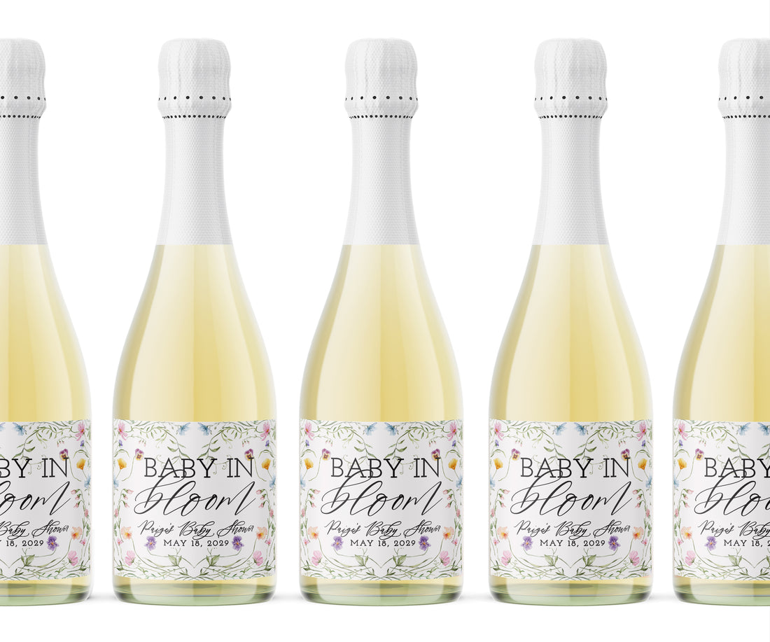 Champagne Labels – Baby In Bloom