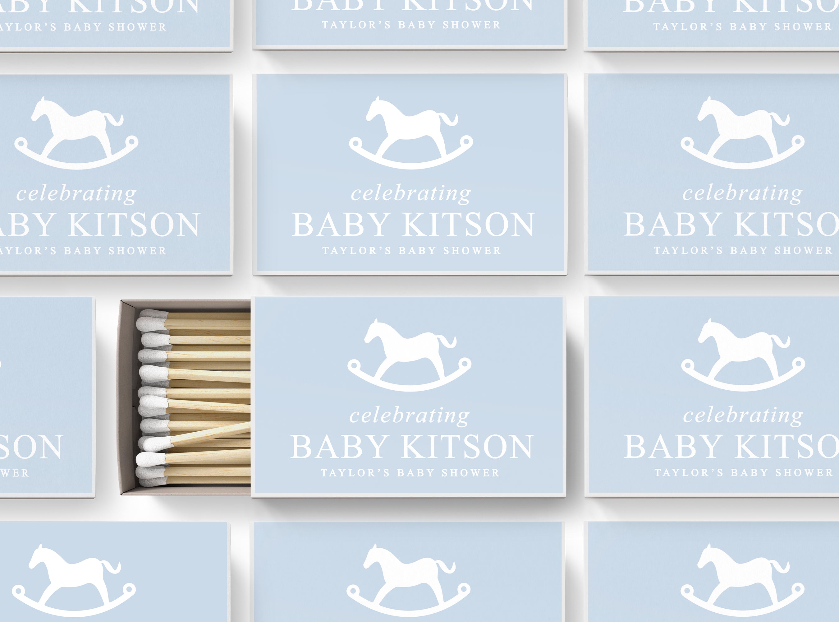 Matches – Rocking Horse – Blue