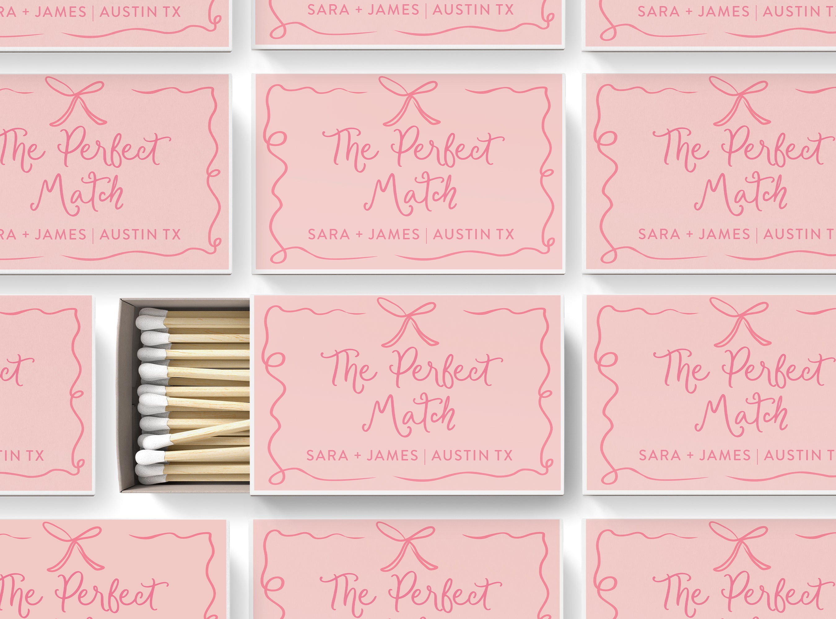 Matches – Ribbon & Bow Perfect Match - Pink & Pink
