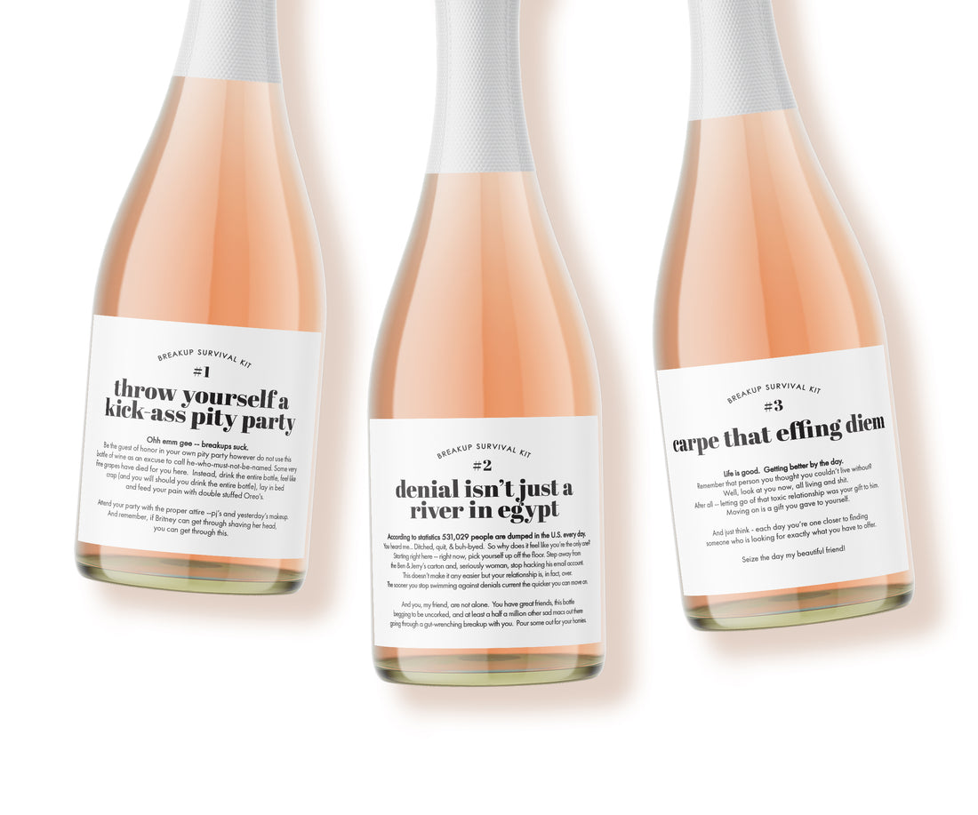 Champagne Labels – Breakup Survival