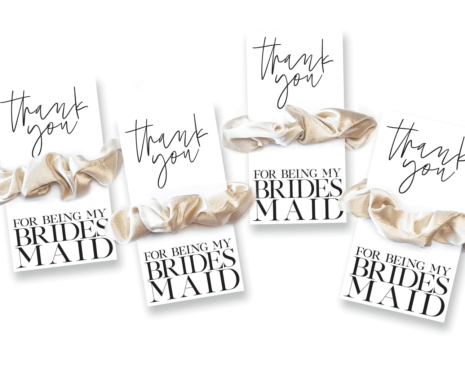 Scrunchies – Thank You Bridesmaid