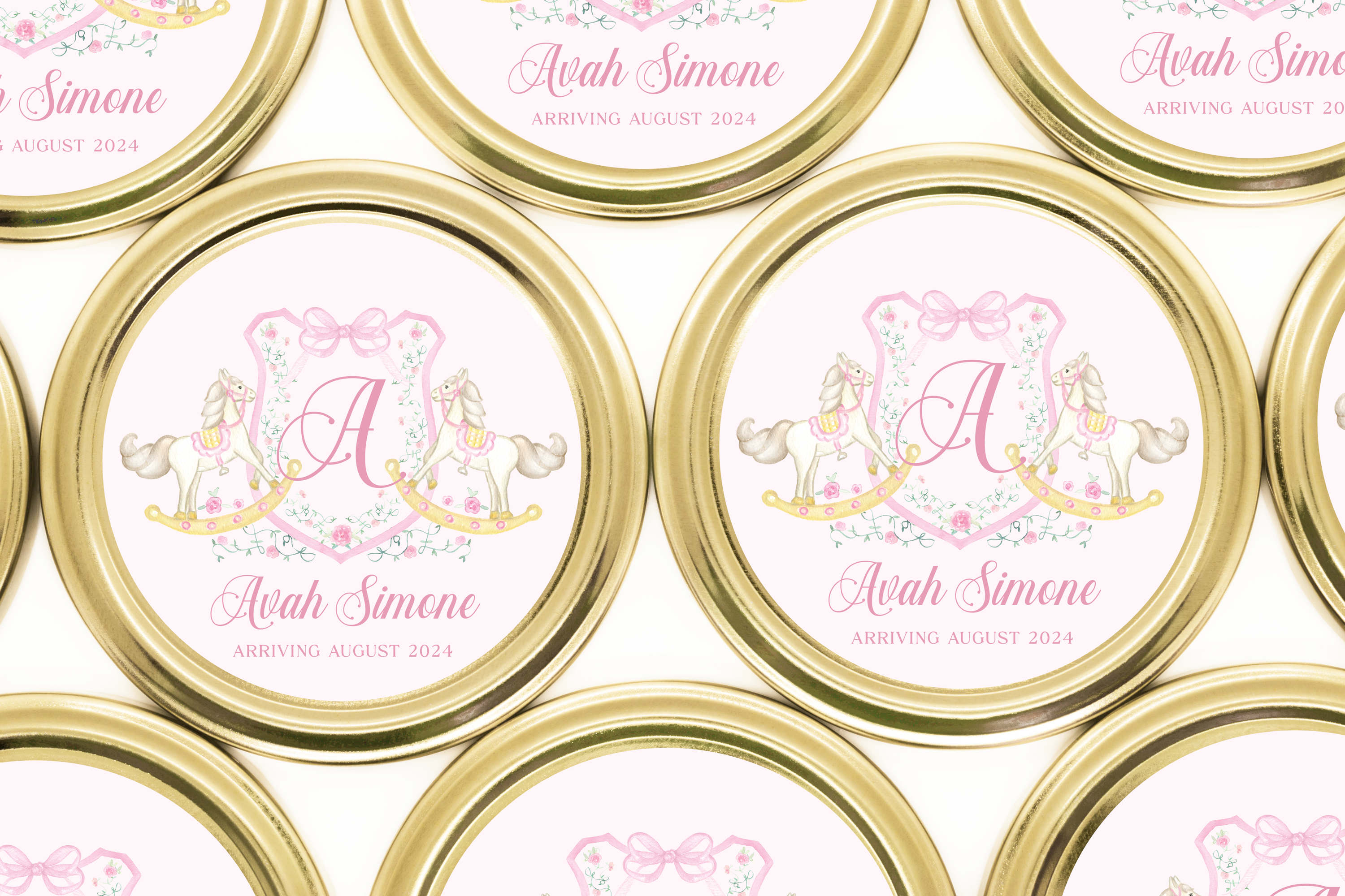 Candles – Baby Crest Pink