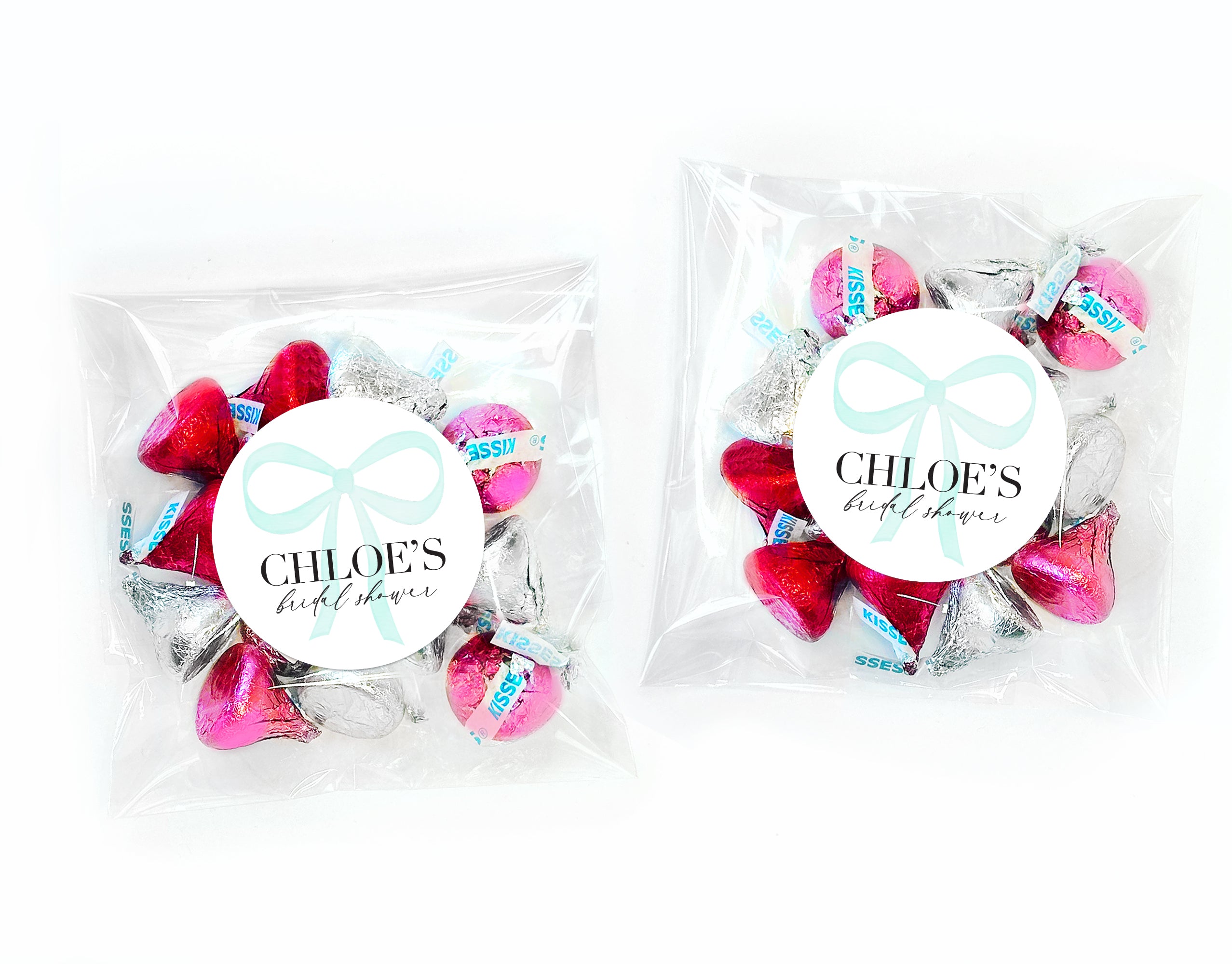 Labels – Bridal Shower Stickers - Bow