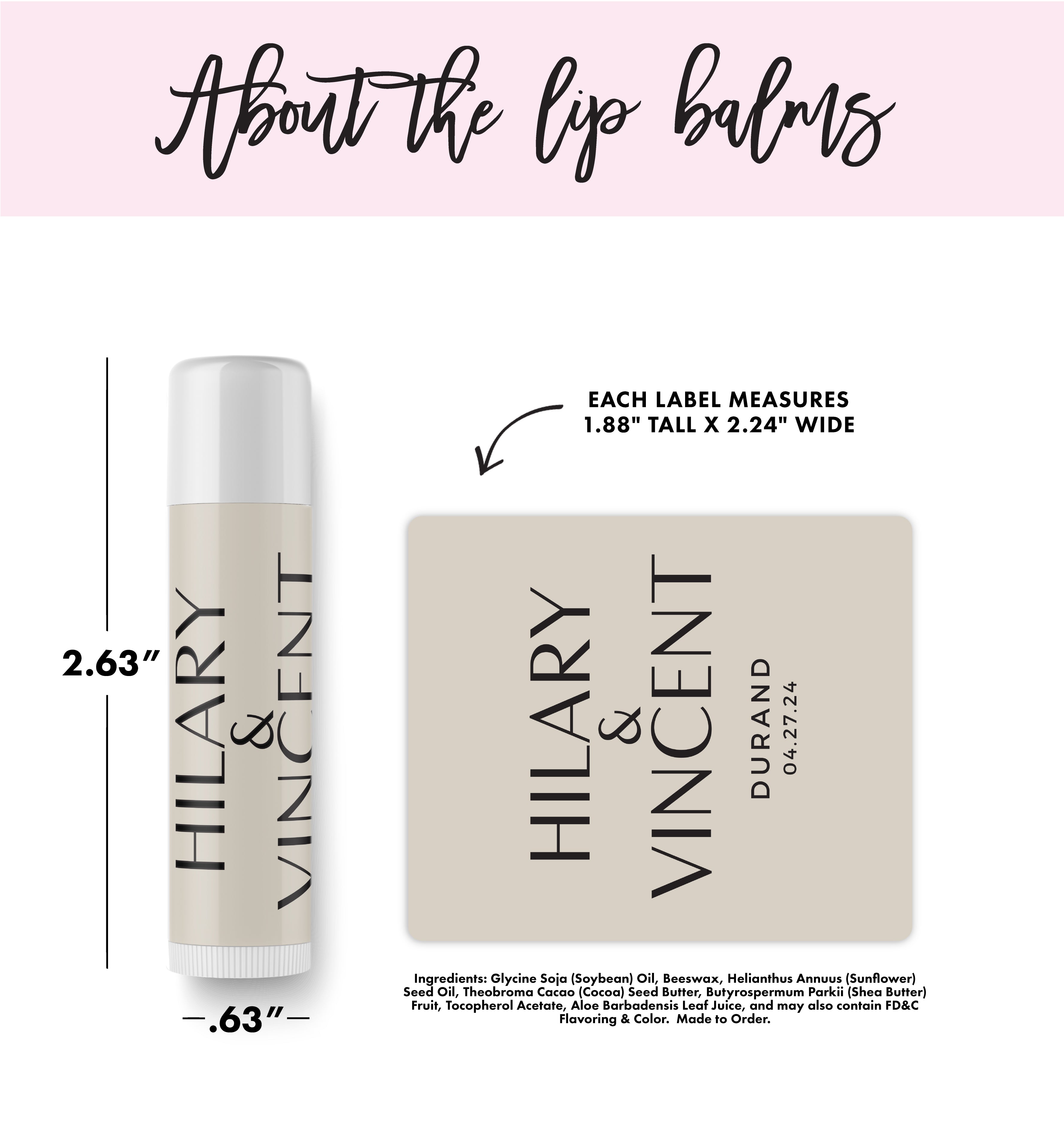 Lip Balm – Wedding