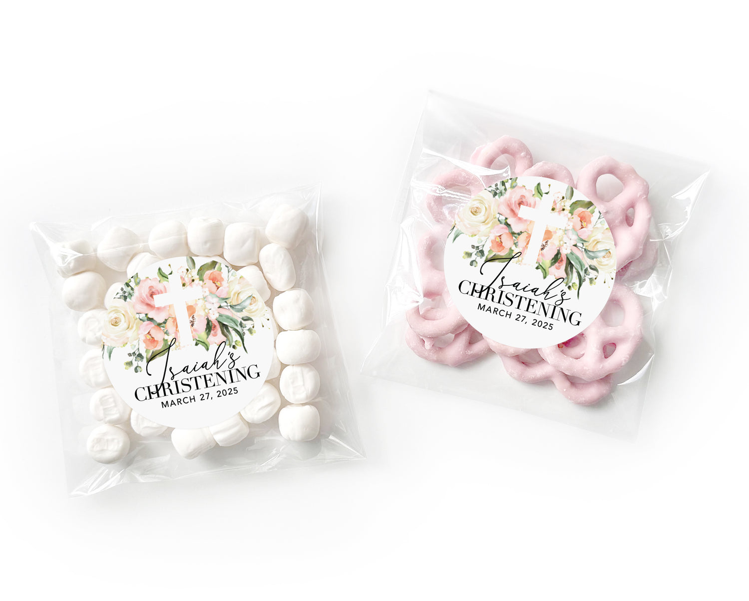 Favor Bags – Baptism Garden Bouquet