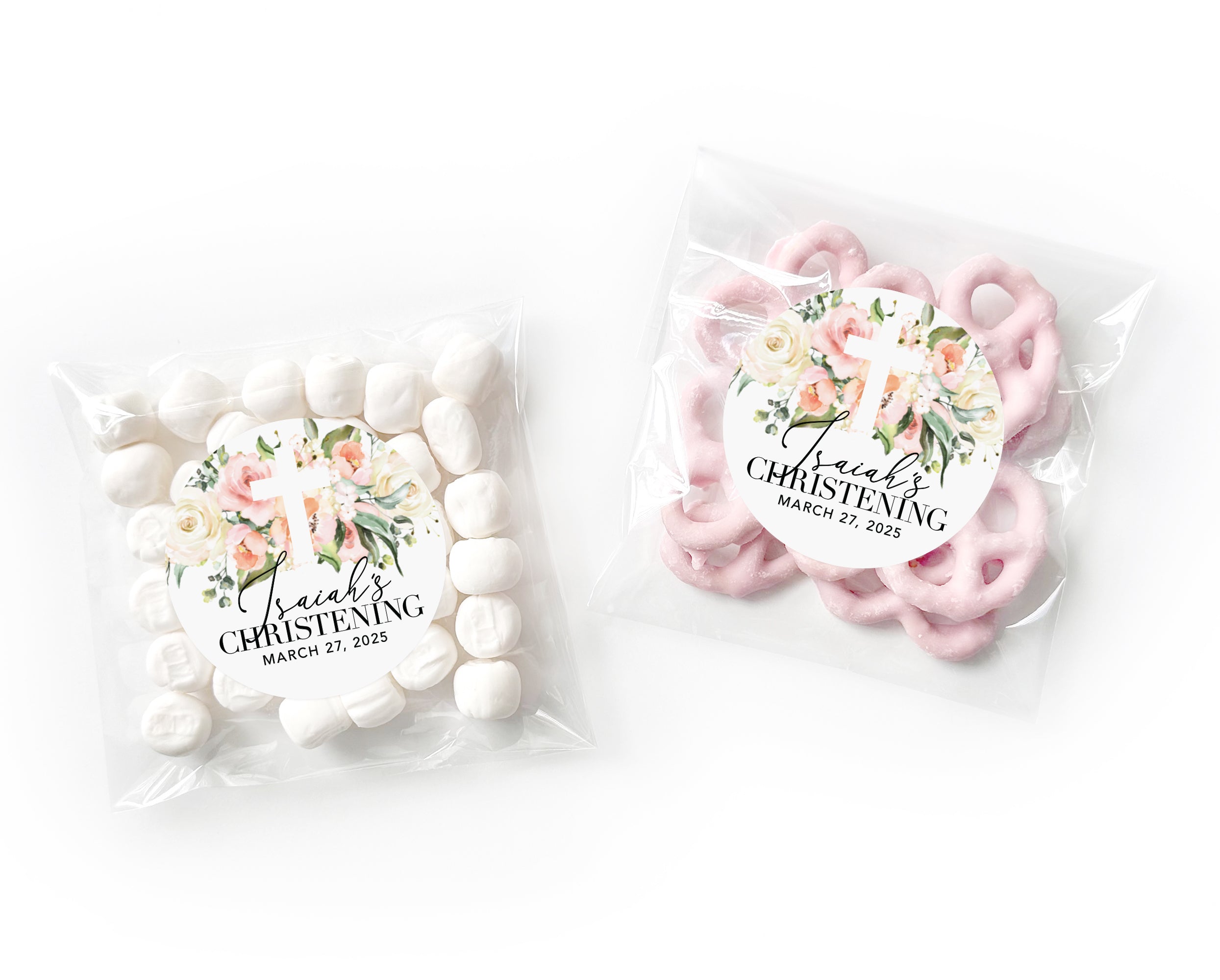 Favor Bags – Baptism Garden Bouquet