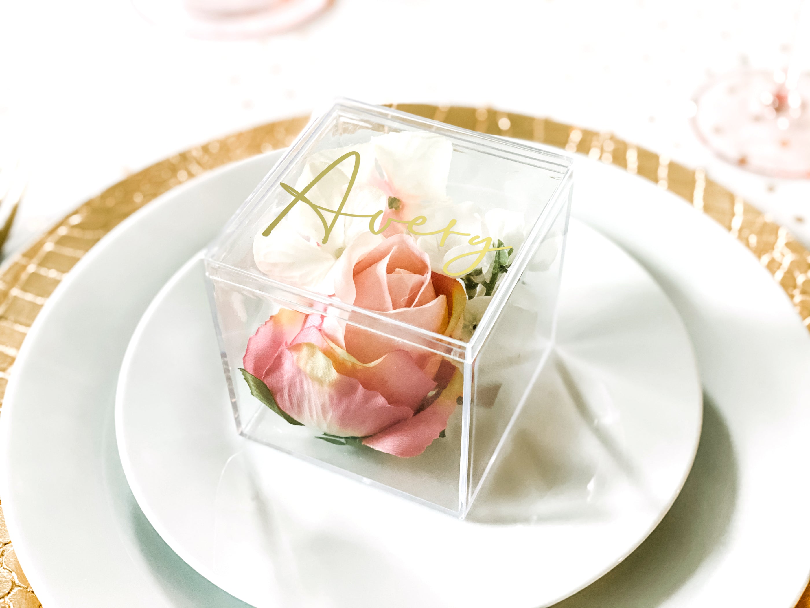 Clear Cubes – Large Cube + Name