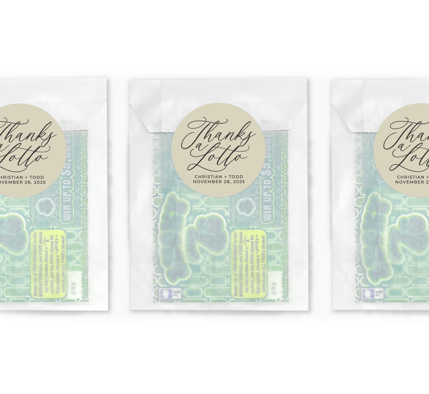 Lottery Envelopes – Thanks A Lotto