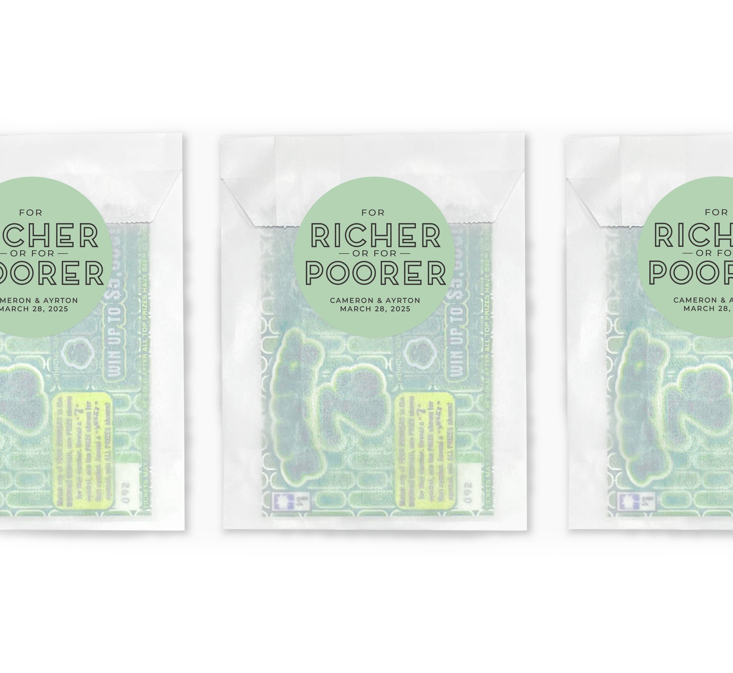 Lottery Envelopes – For Richer Or For Poorer