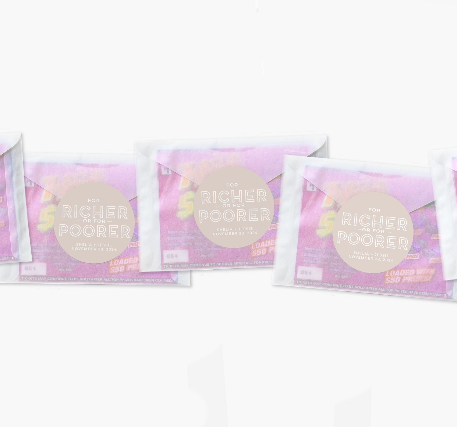 Lottery Envelopes – For Richer Or For Poorer