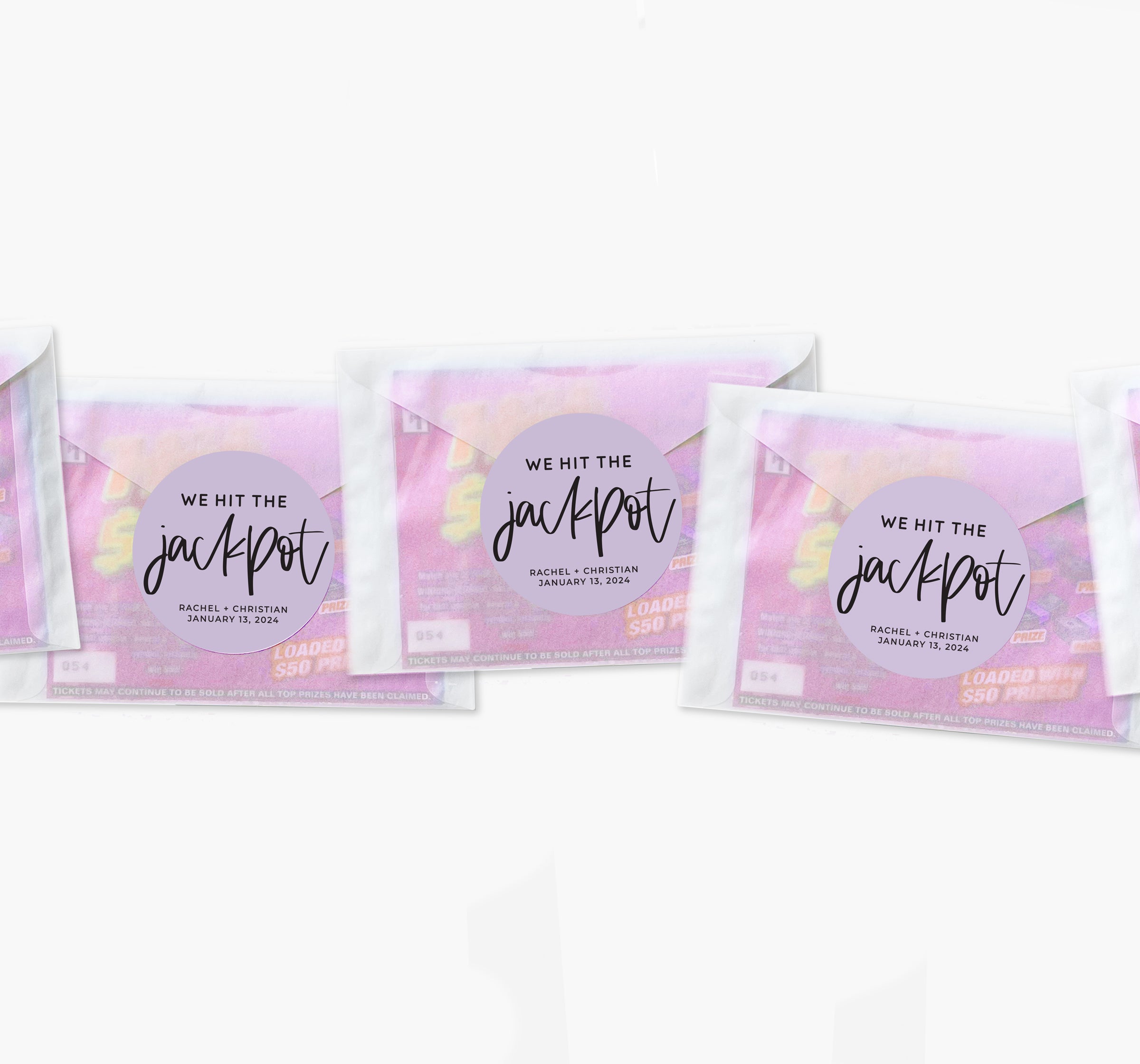 Lottery Envelopes – We Hit The Jackpot