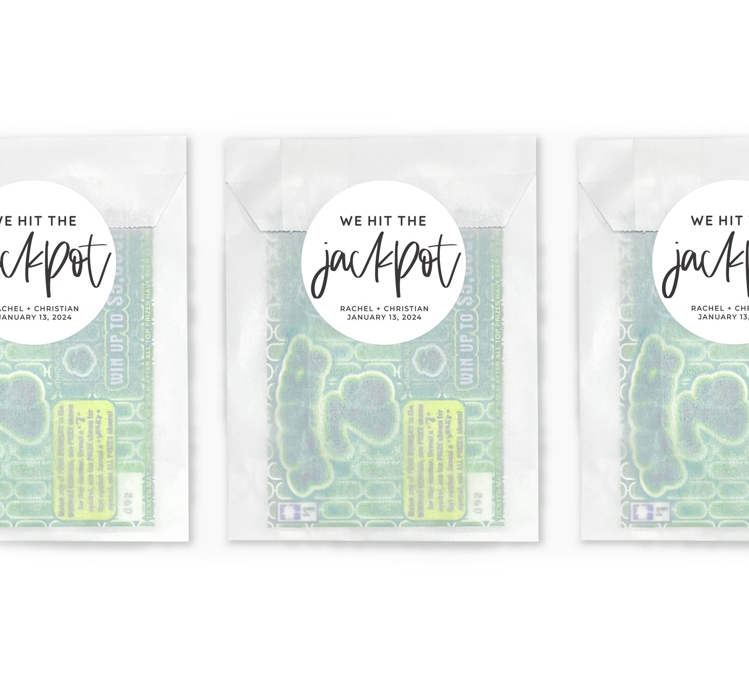 Lottery Envelopes – We Hit The Jackpot