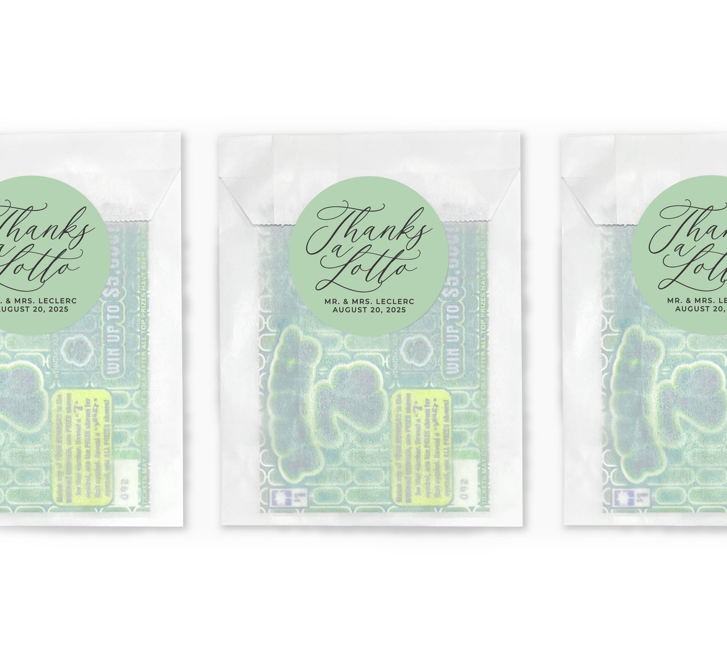 Lottery Envelopes – Thanks A Lotto