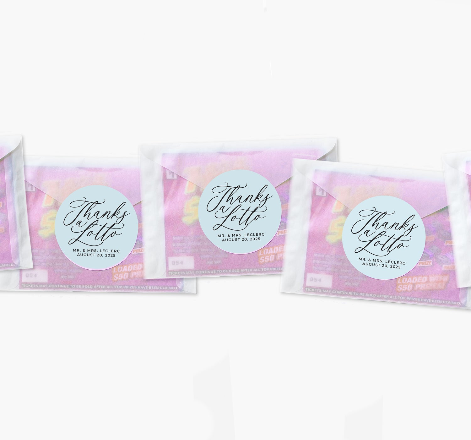 Lottery Envelopes – Thanks A Lotto