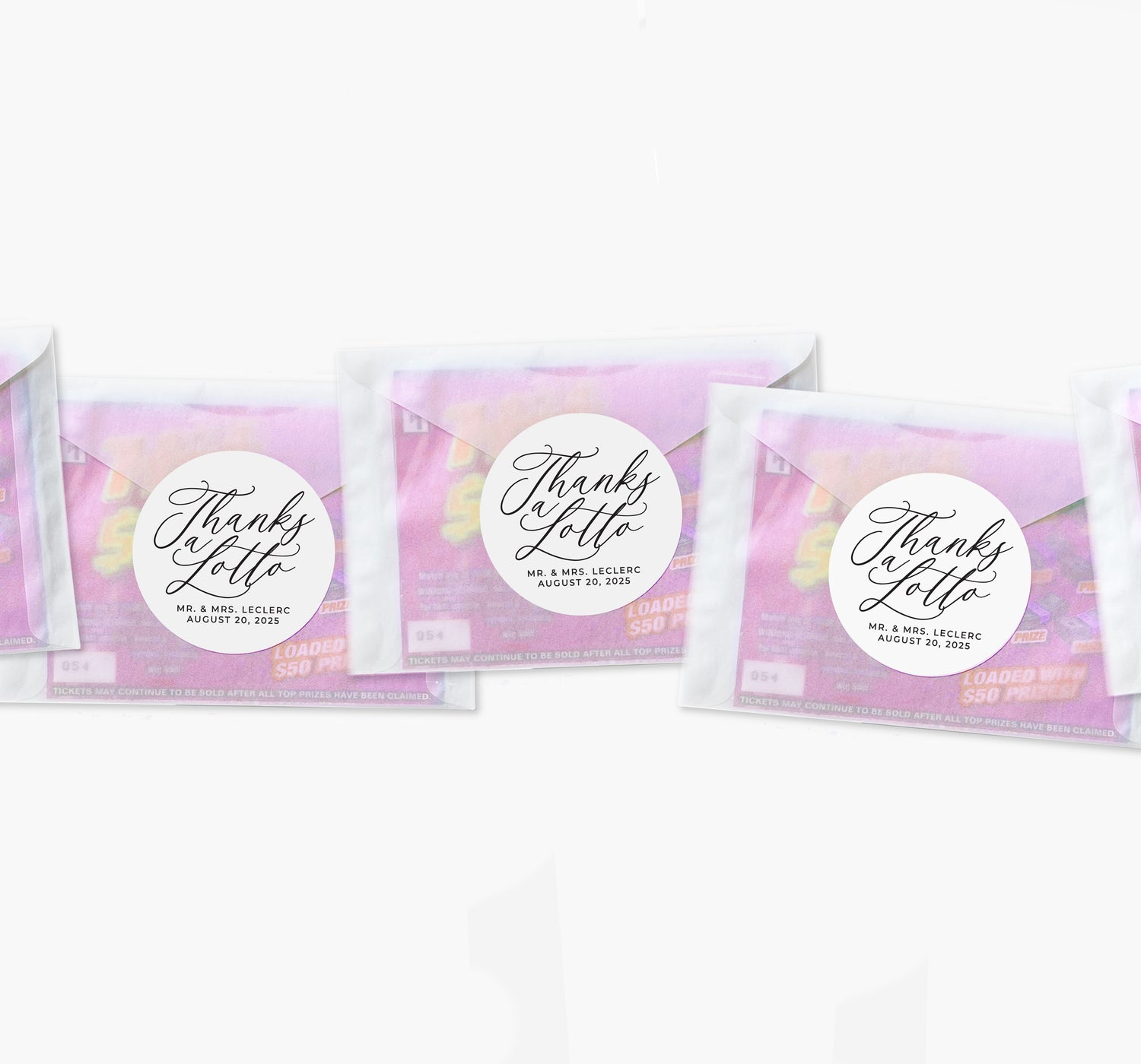 Lottery Envelopes – Thanks A Lotto