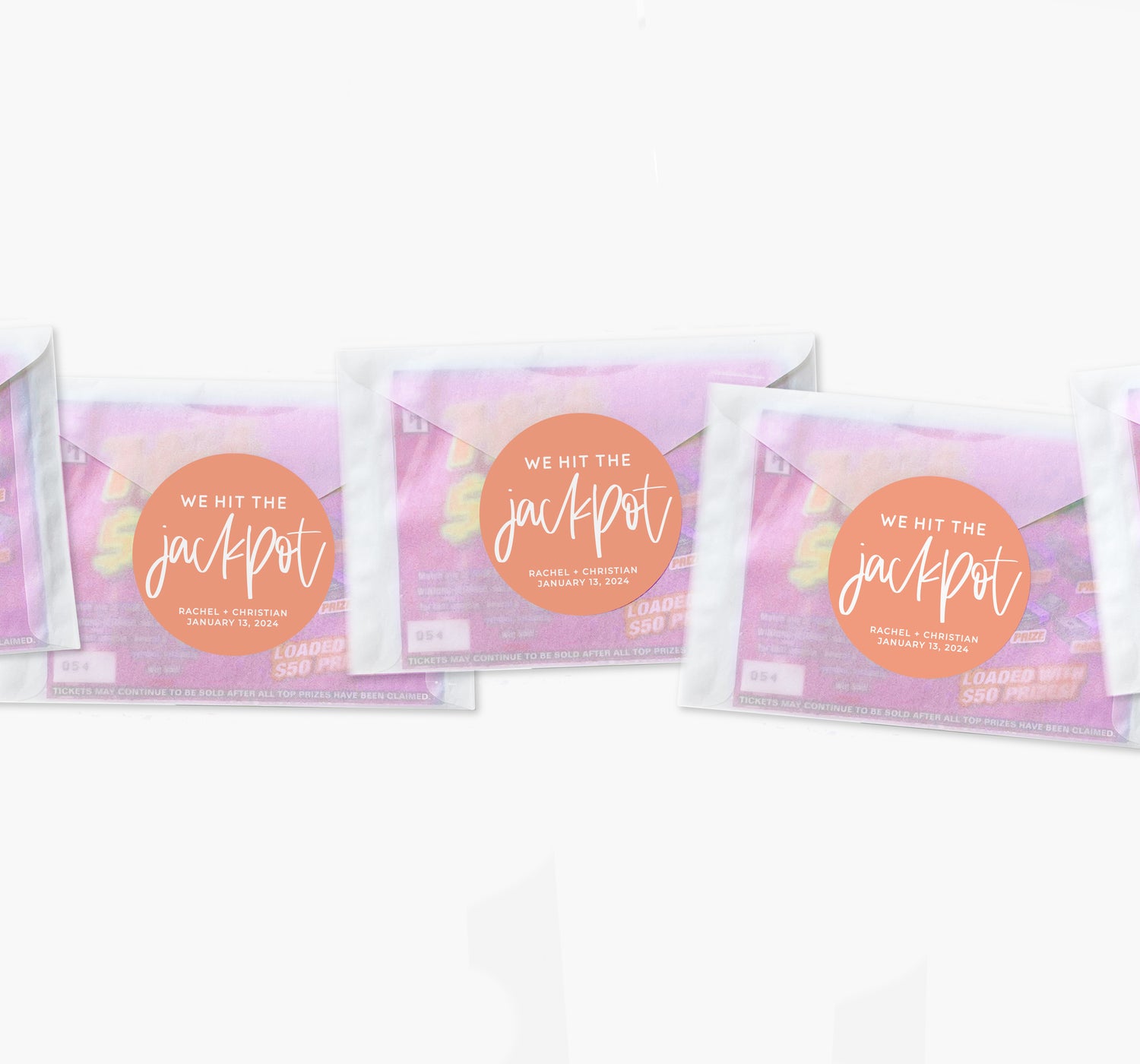 Lottery Envelopes – We Hit The Jackpot