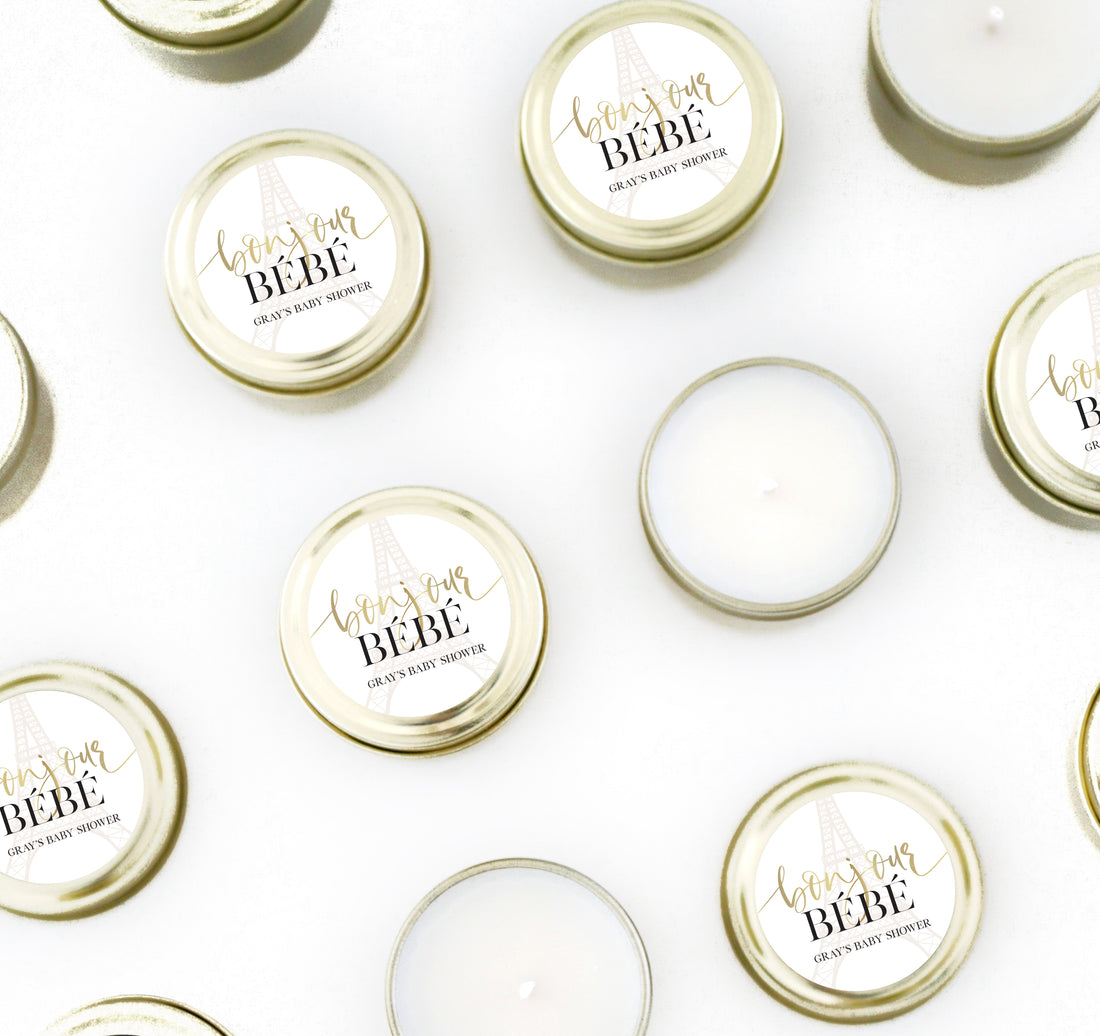 Candles – Eiffel Tower – Bonjour Gold