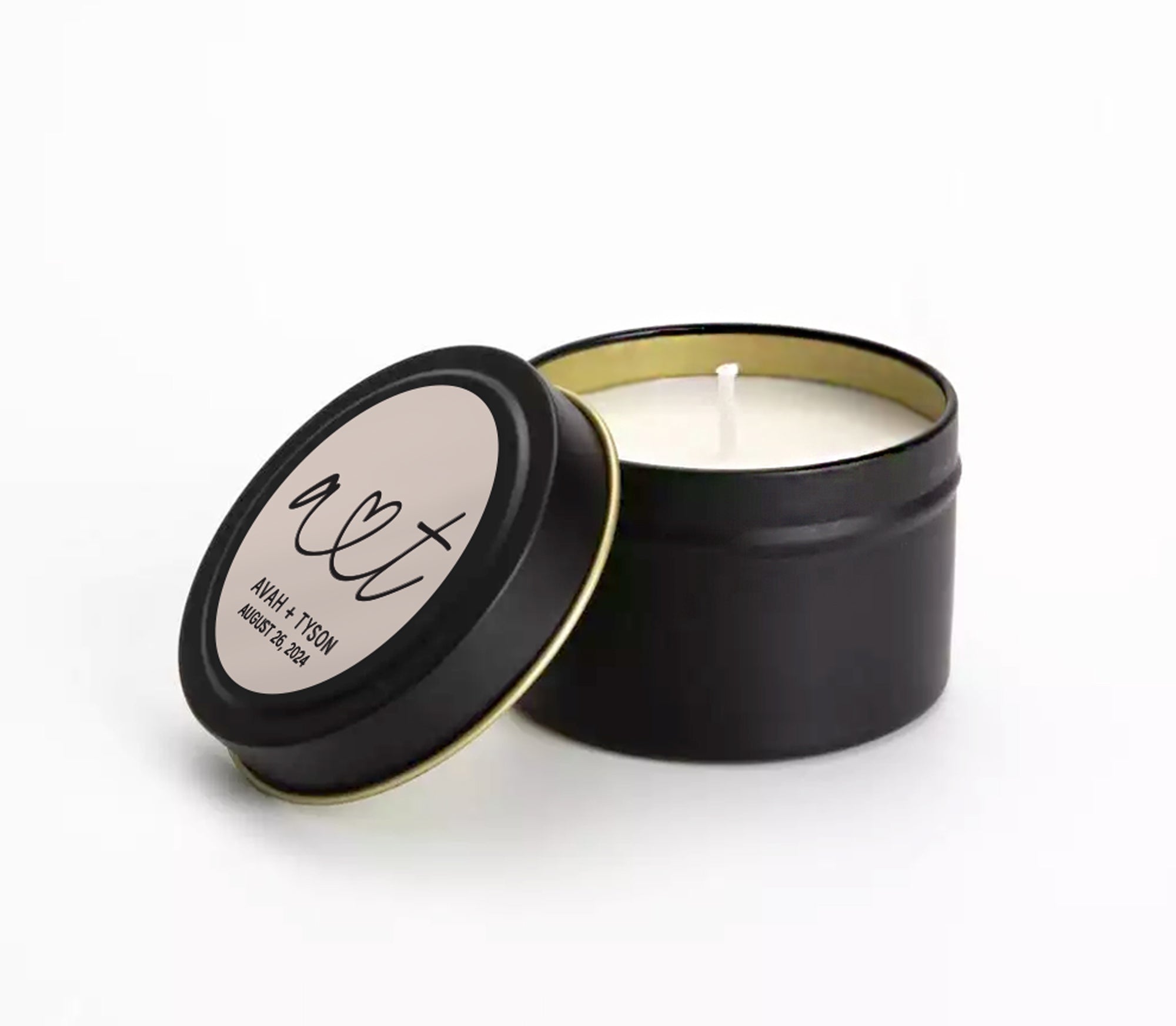 Candles – Heart Initials