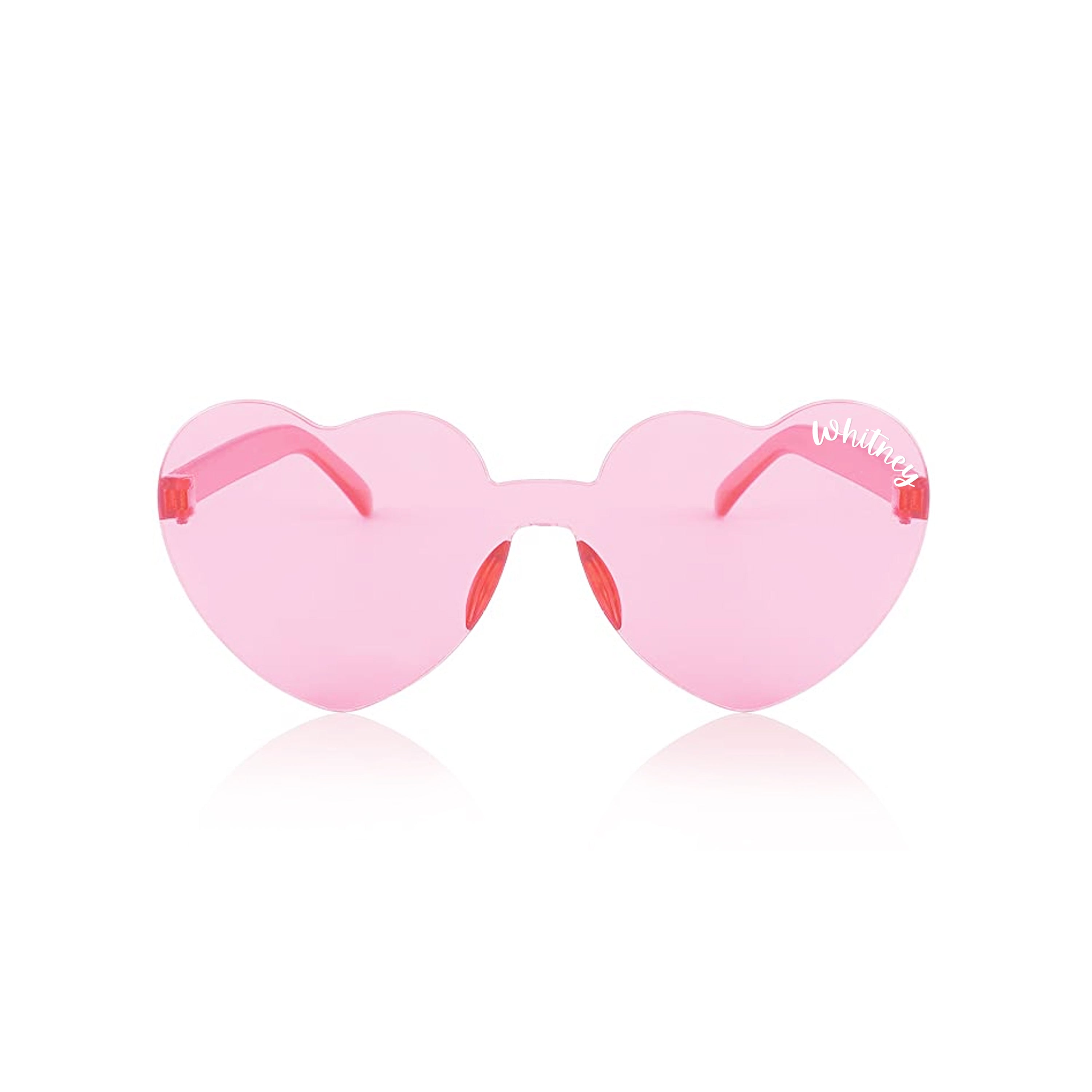 Sunglasses – Pink Heart Vinyl Name