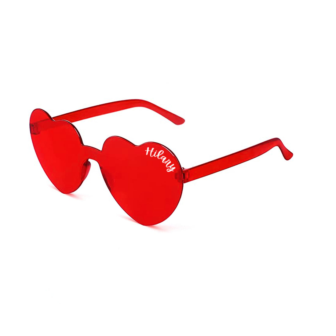 Sunglasses – Red Heart + Name