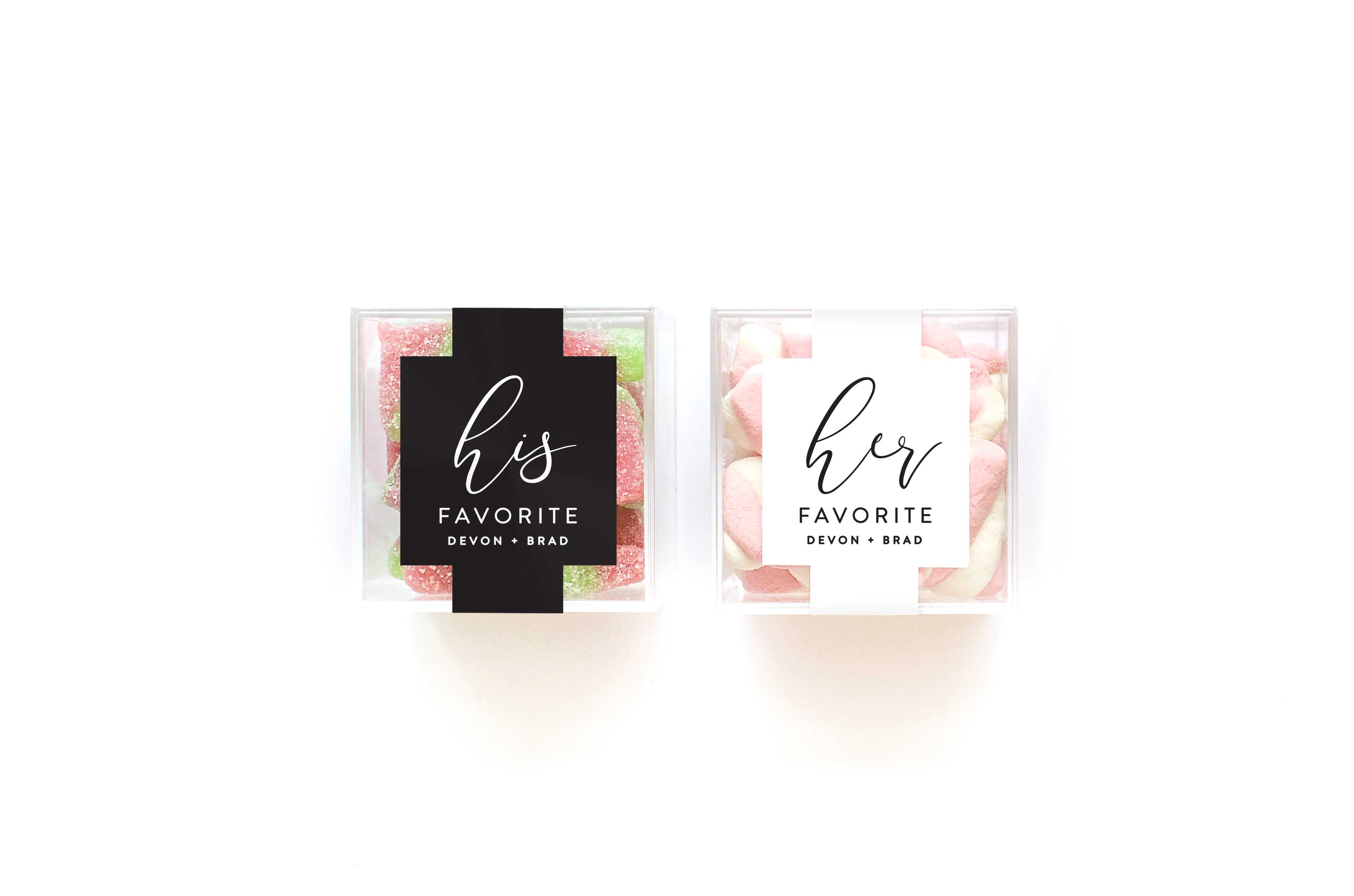 Clear Cubes – His & Hers