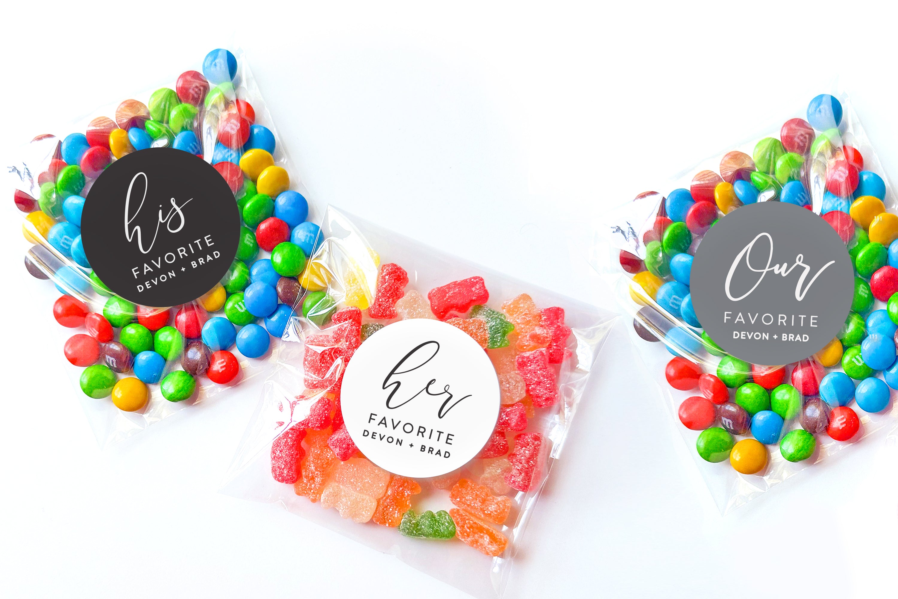 Favor Bags – His Hers Ours