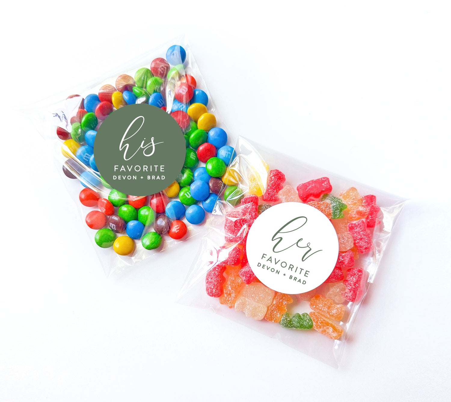 Favor Bags – His & Hers