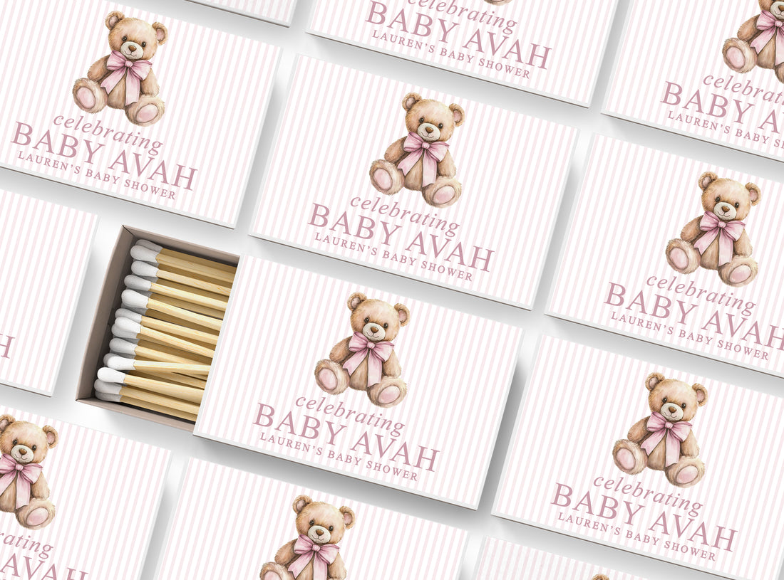 Matches – Elegant Bear – Pink Stripe