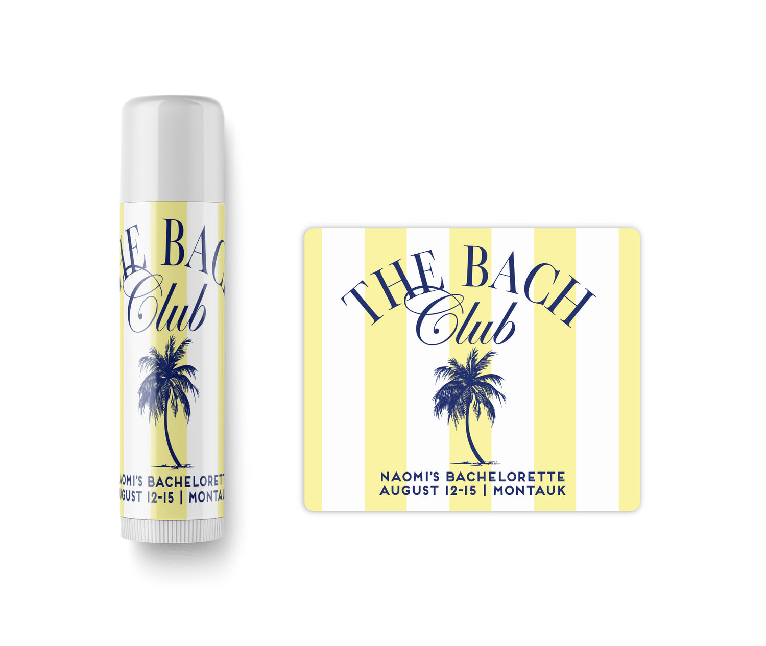 Lip Balm – The Bach Club Palm Yellow White