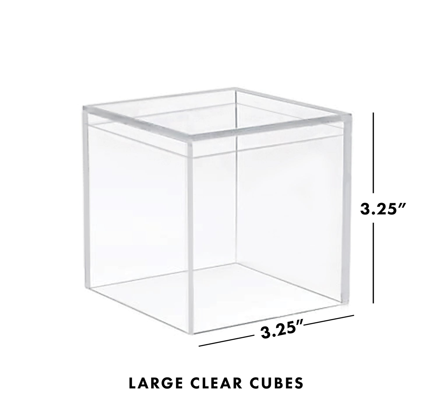 Clear Cubes – Large Cube + Name