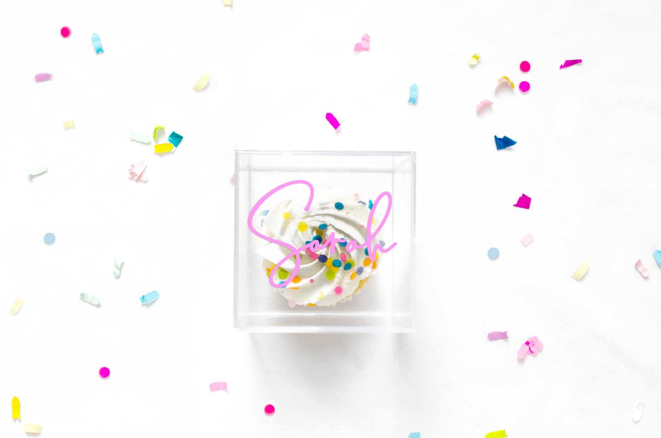 Clear Cubes – Large Cube + Name