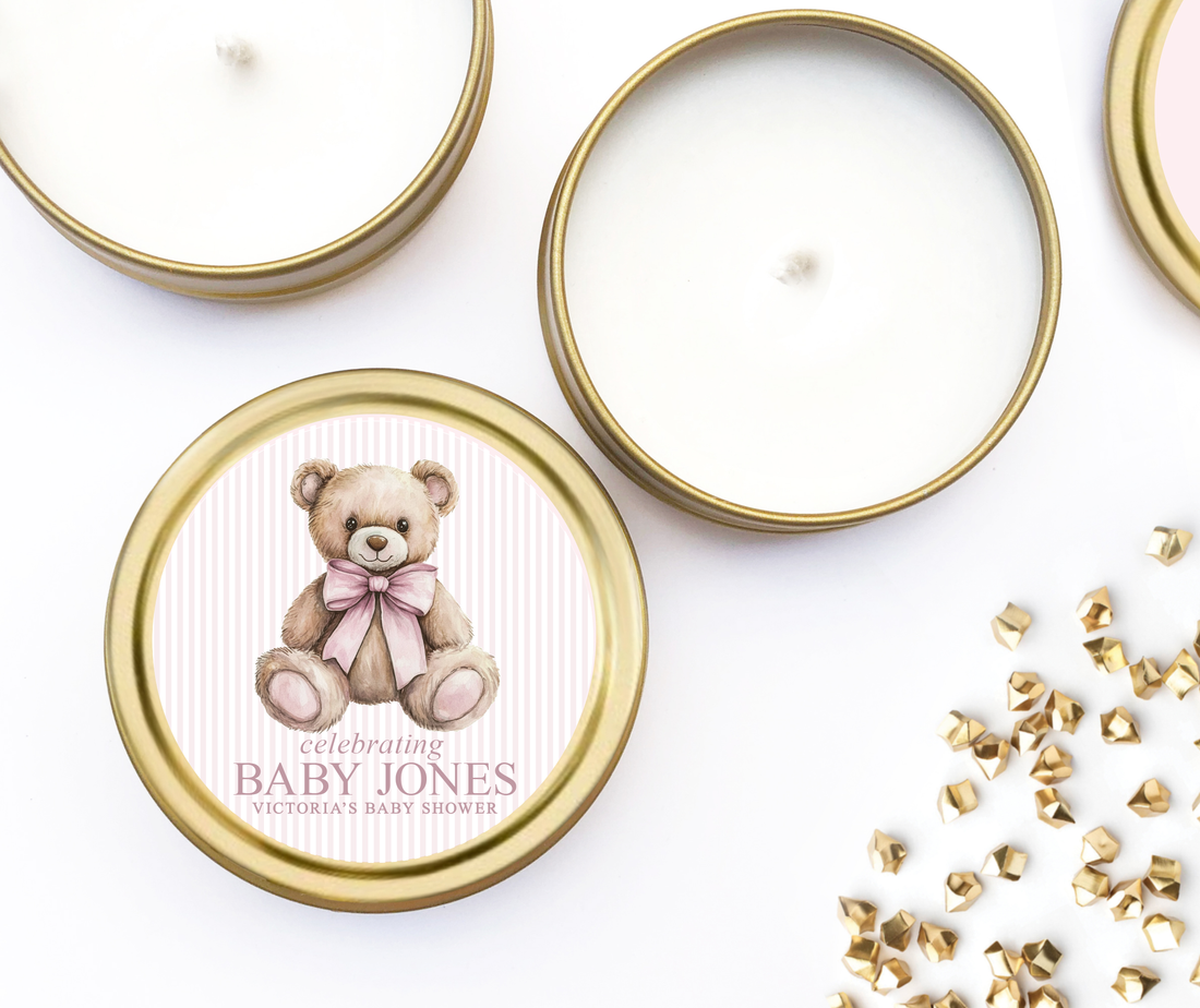 Candles – Elegant Bear – Pink