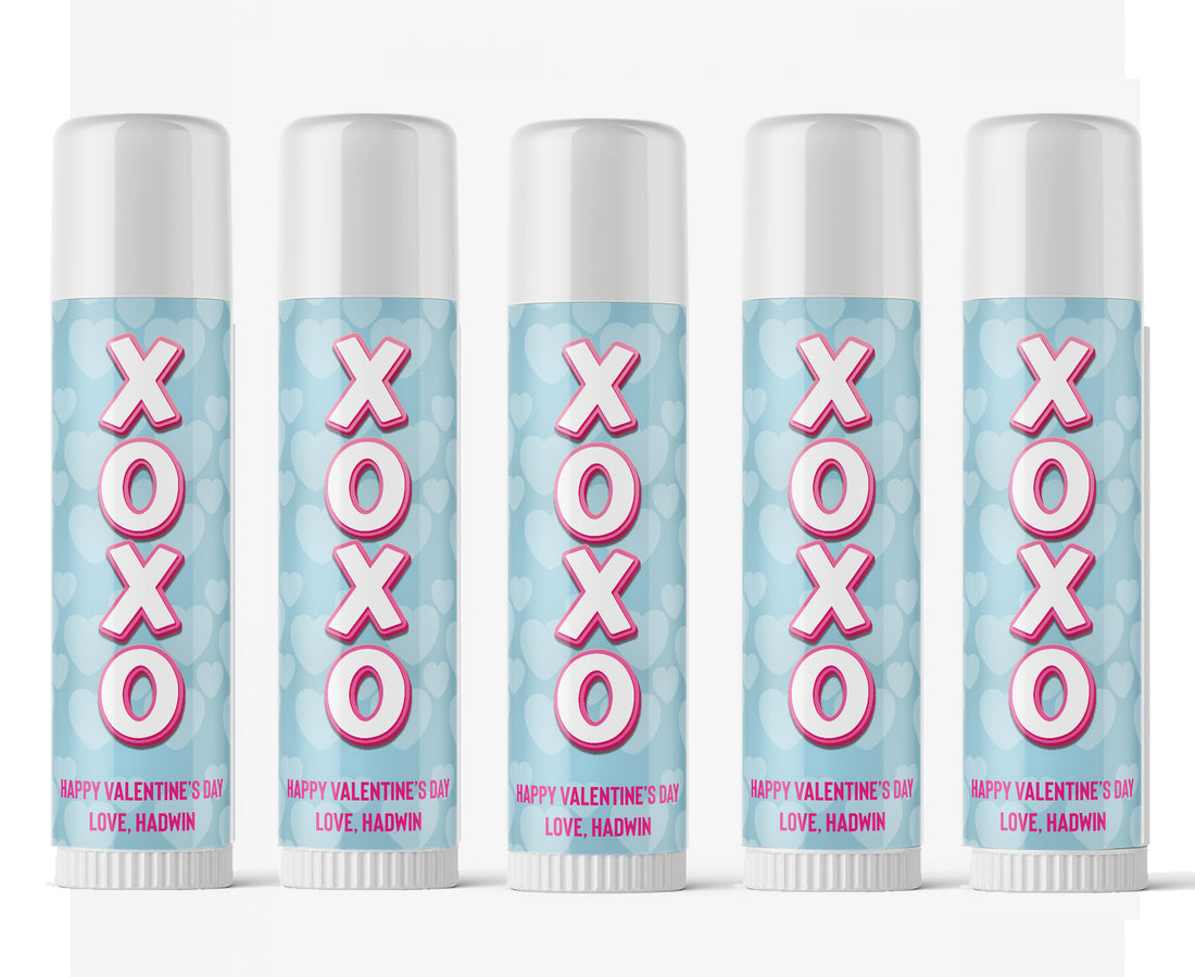 Lip Balm – Valentine Blue Hearts