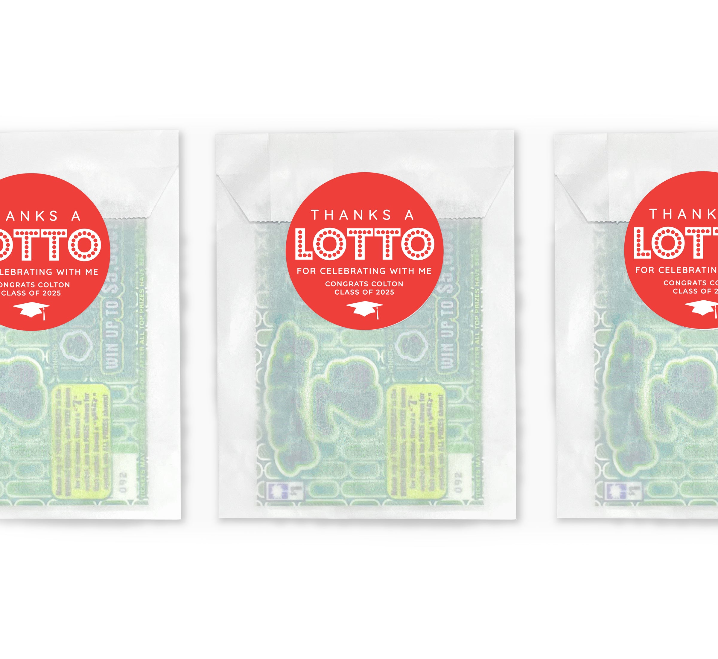 Lottery Envelopes – Thanks A Lotto - Graduation