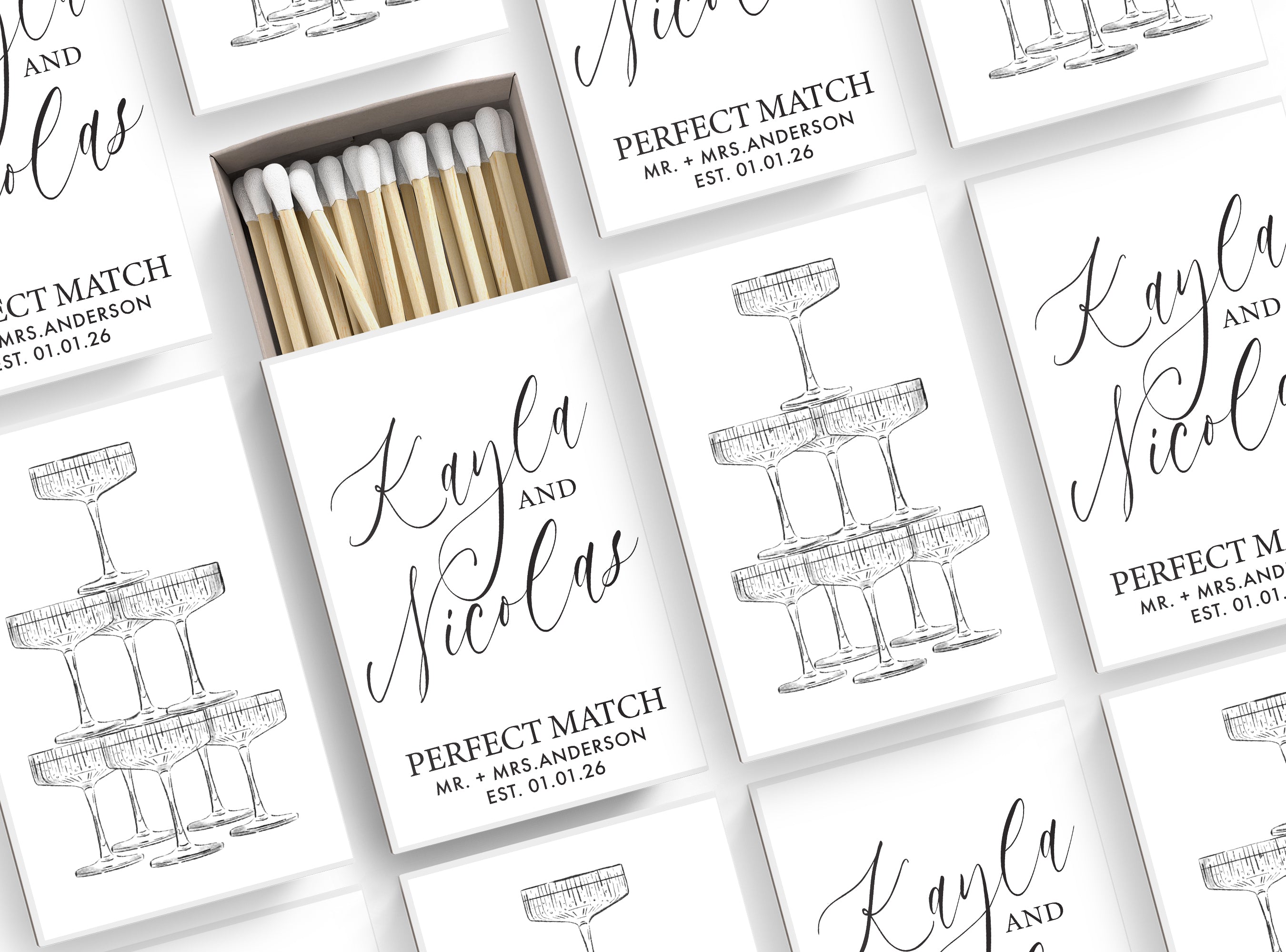 Matches – Champagne Tower