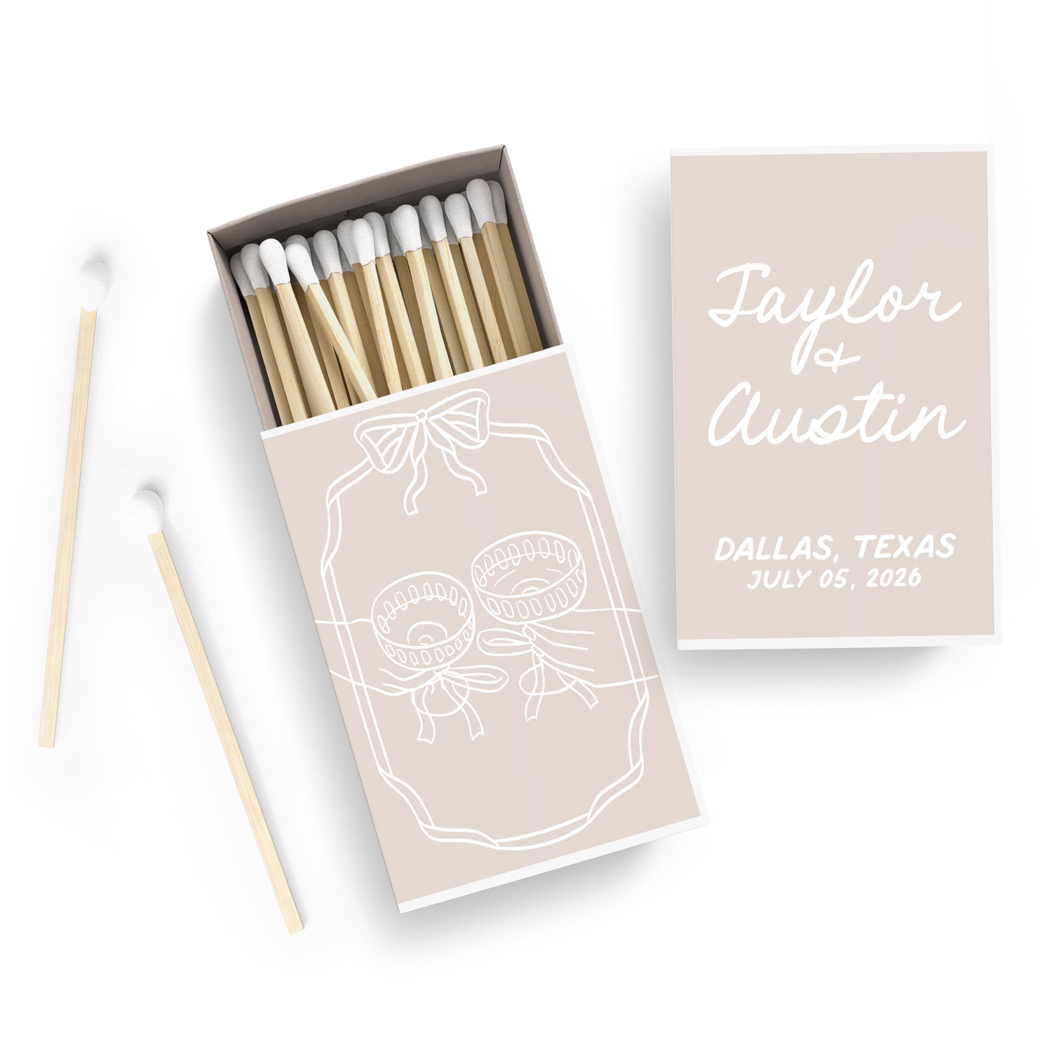 Matches – Wedding – Coupes and Bows