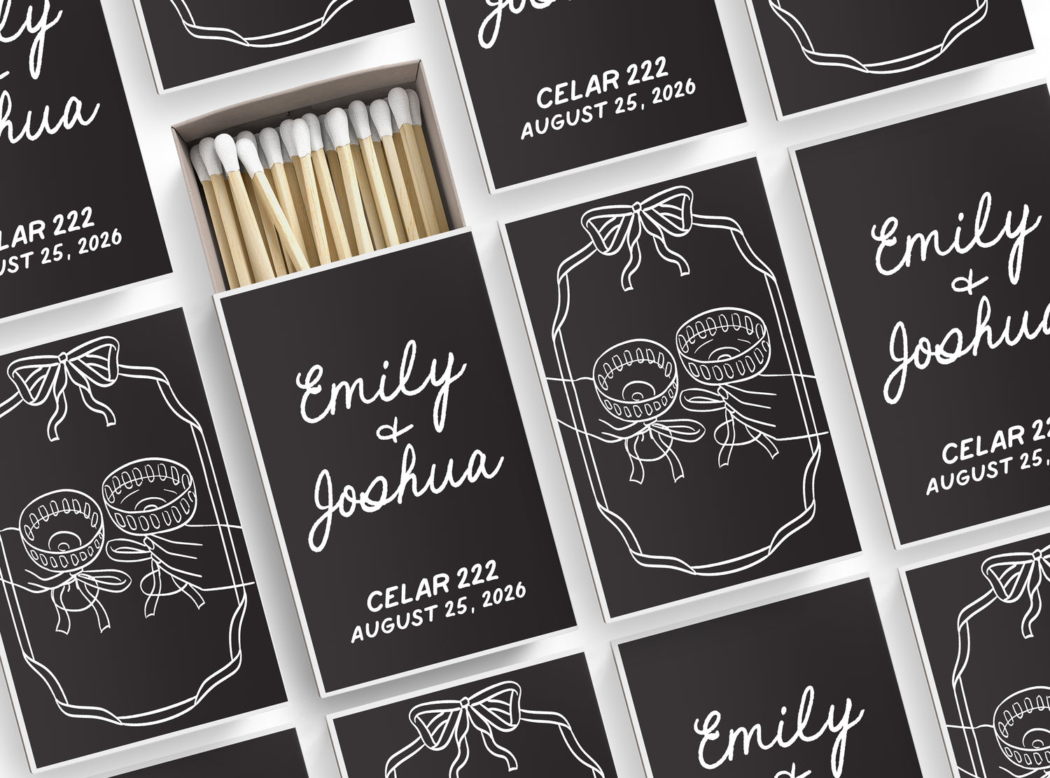 Matches – Wedding – Coupes and Bows