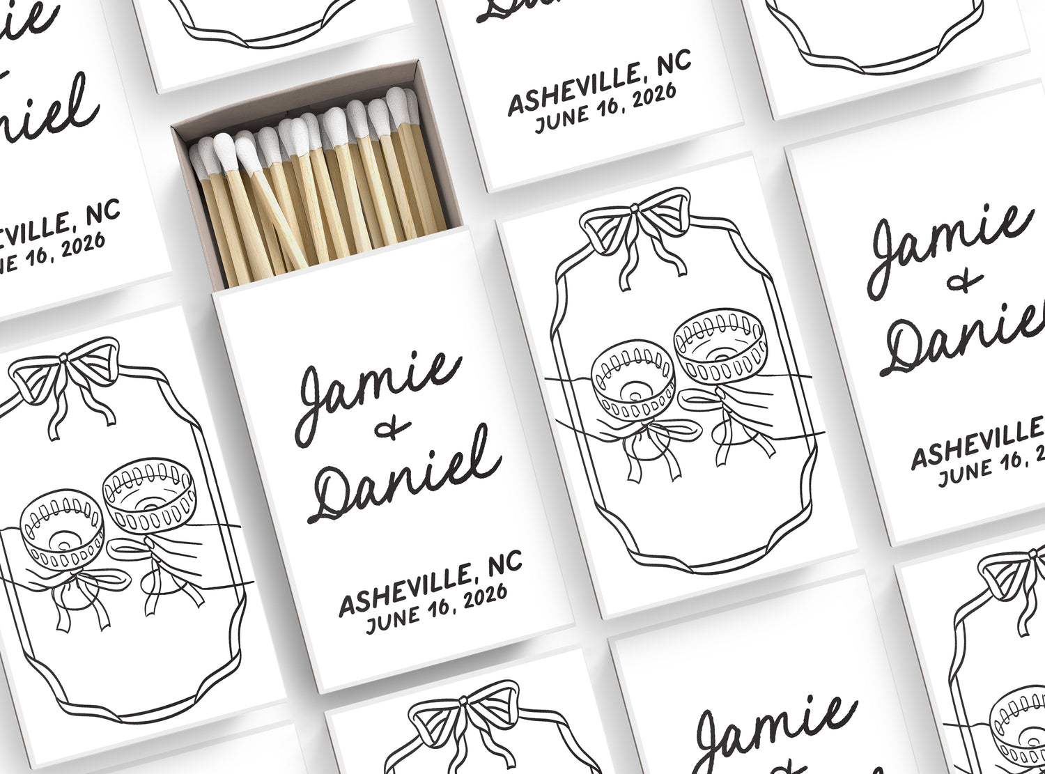 Matches – Wedding – Coupes and Bows