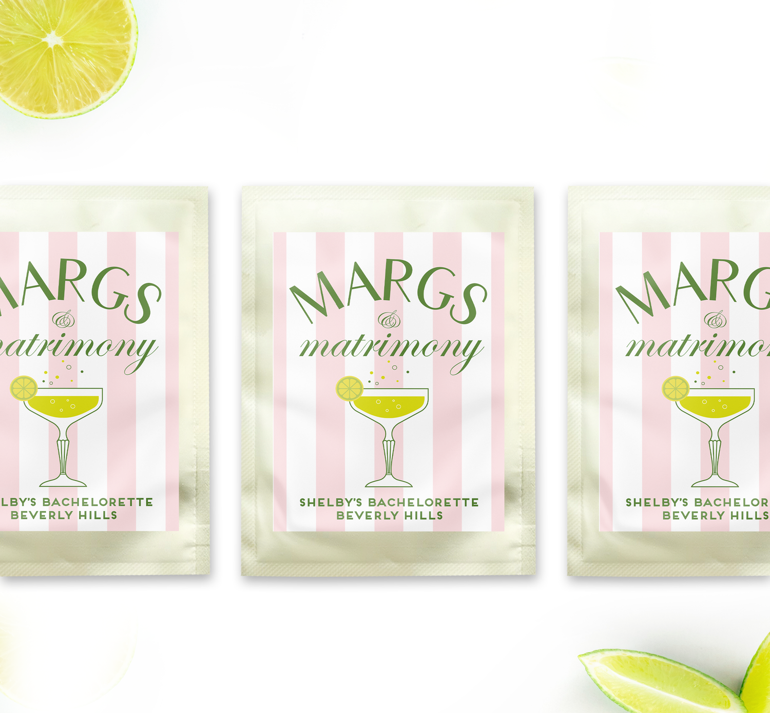 Margarita – Margs & Matrimony Pink Stripes