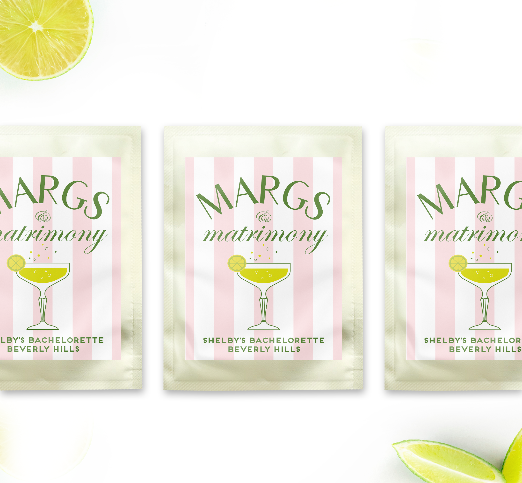 Margarita – Margs & Matrimony Pink Stripes