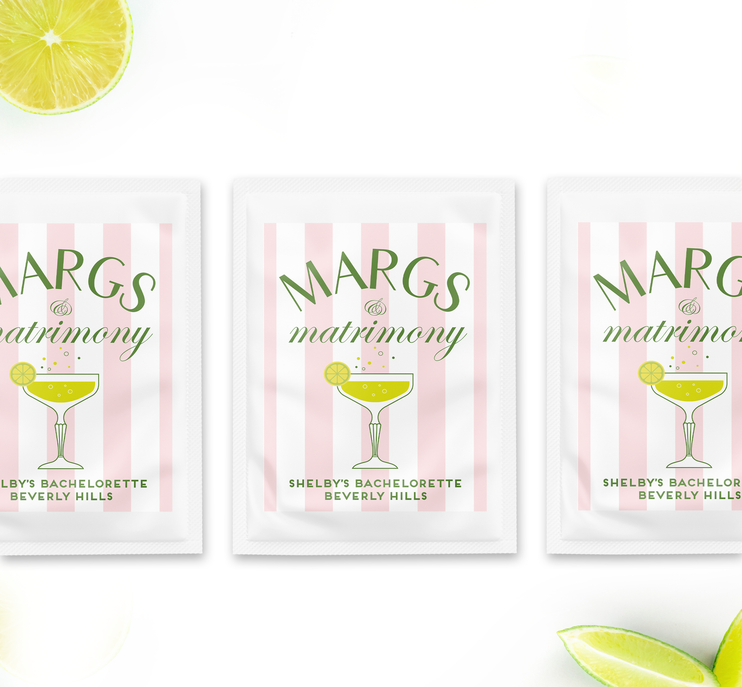 Margarita – Margs & Matrimony Pink Stripes