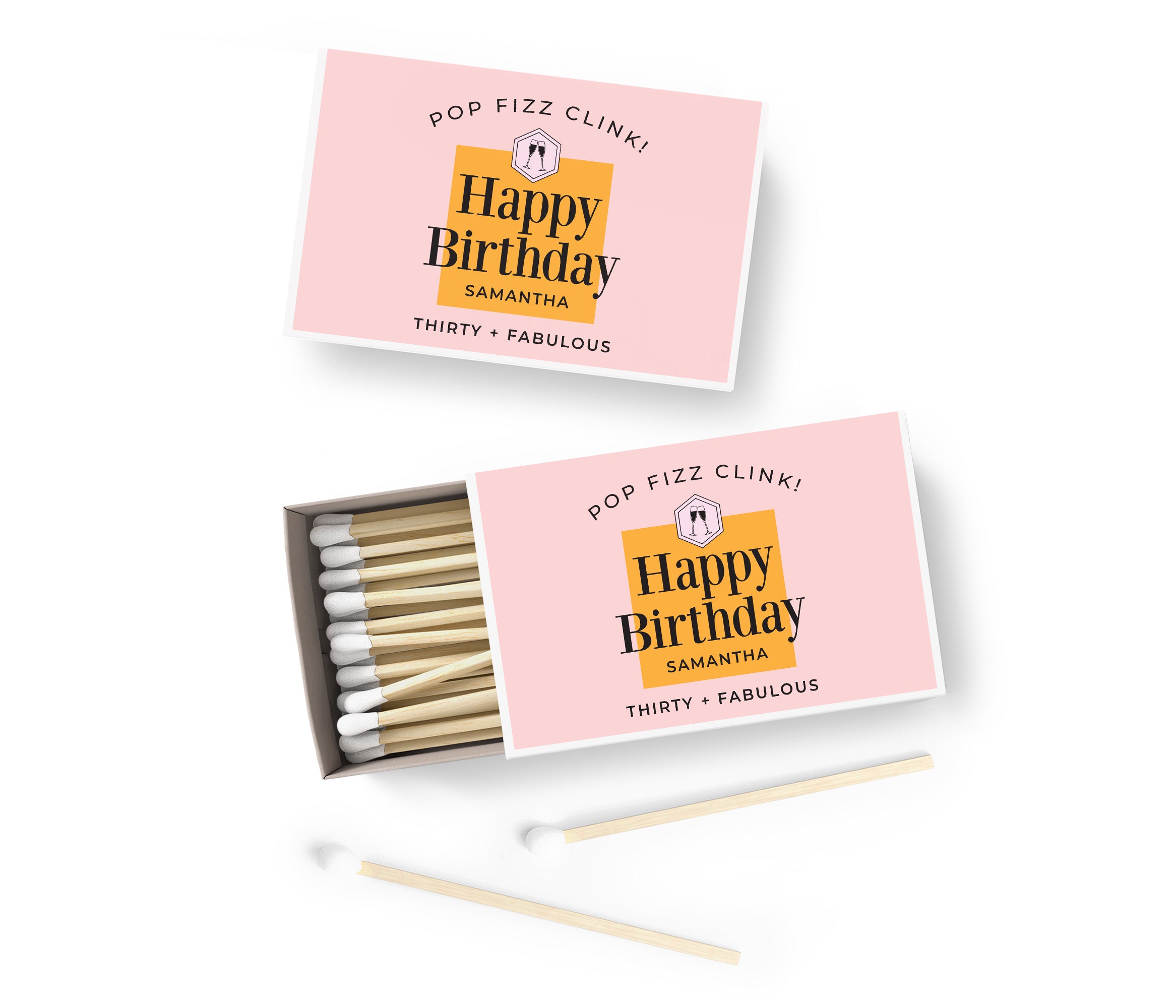 Matches – Champagne Birthday