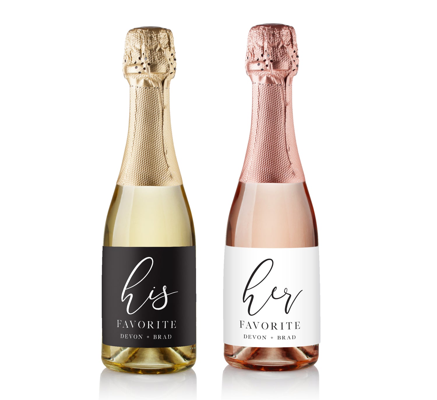 Champagne Labels – His & Her