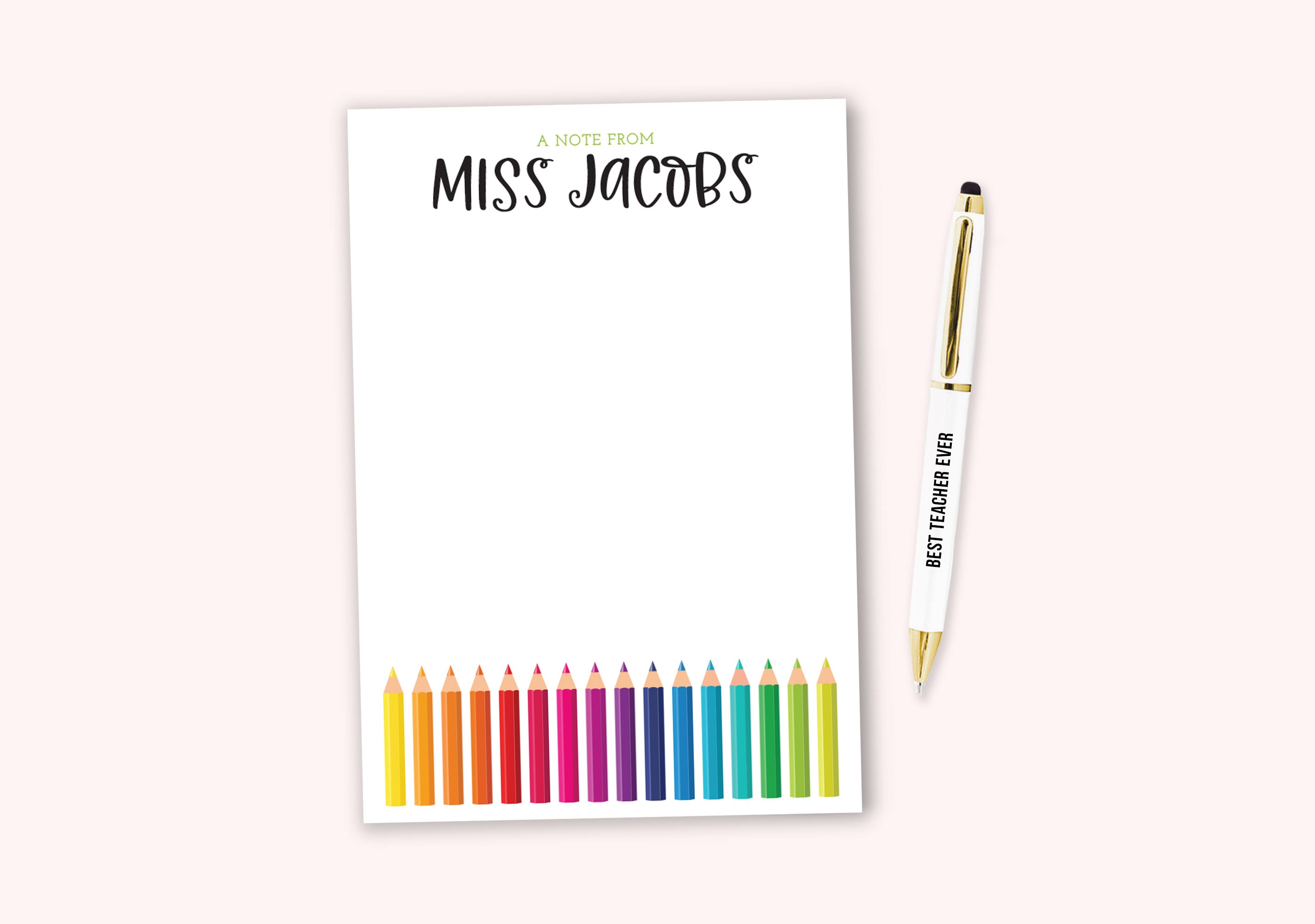 Notepads – Teacher Color Pencils