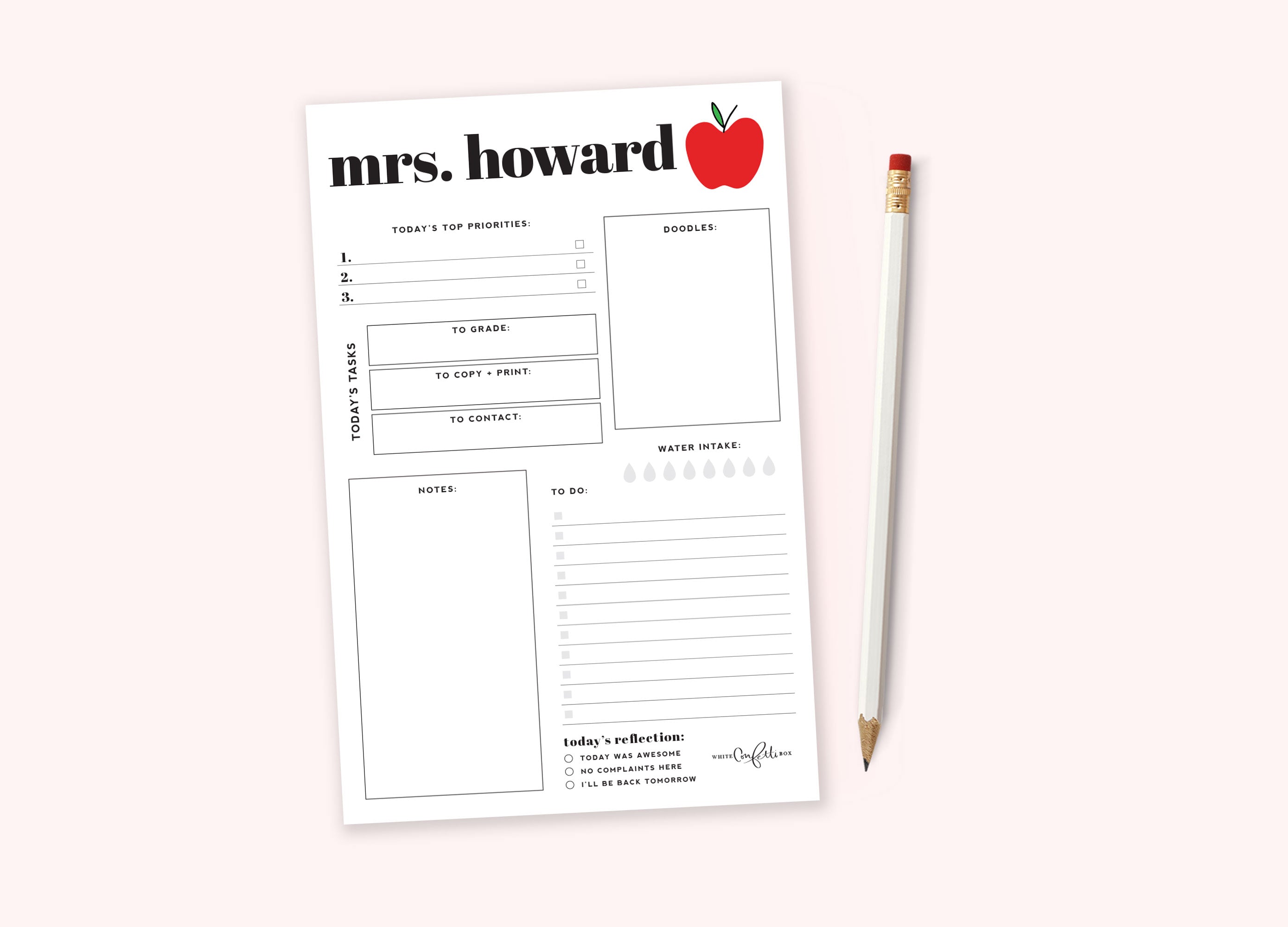 Notepads – Teacher Apple Planner
