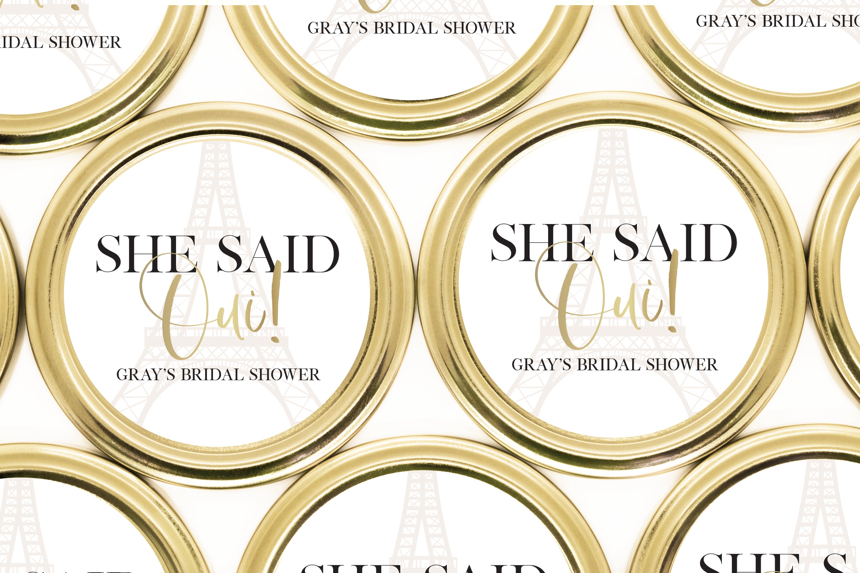 Candles – She Said Oui – Faux Gold