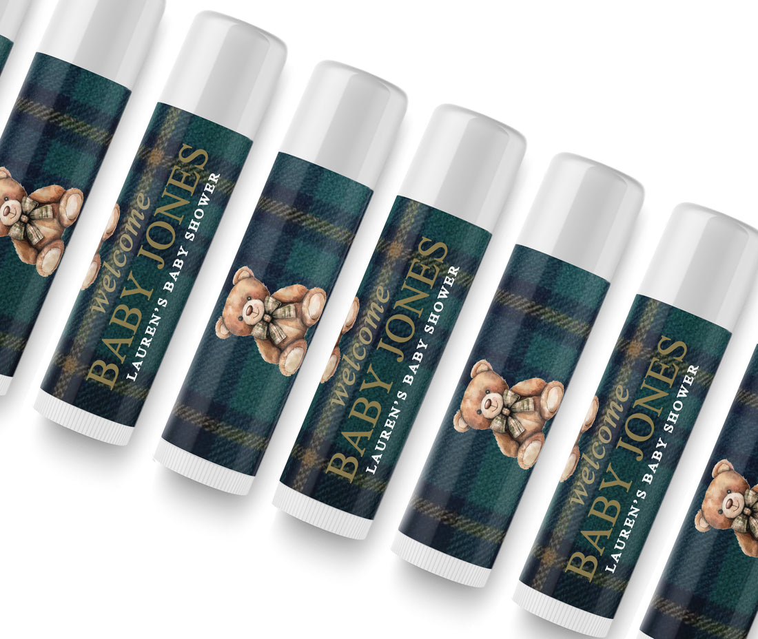 Lip Balm – Elegant Bear – Plaid