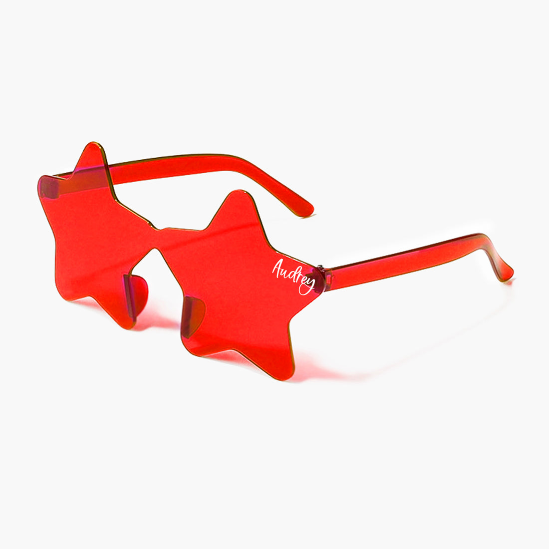 Sunglasses – Red Star + Name