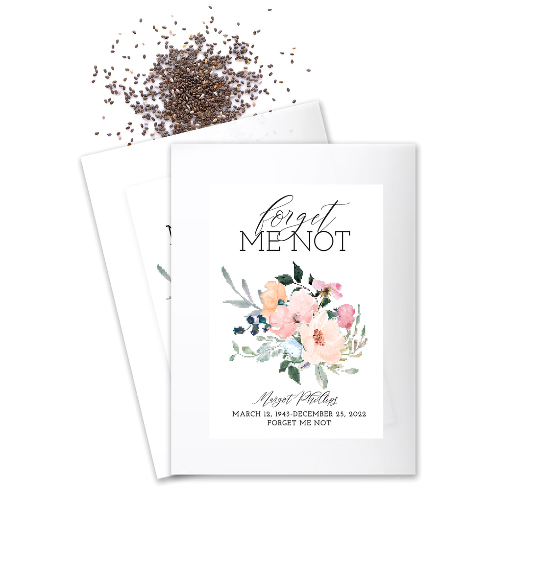 Seed Packets – Forget Me Not Watercolor
